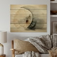 thumbnail image 1 of Designart "Seashell Sumi Asian Painting IV" Asian Print on Natural Pine Wood, 1 of 5