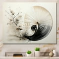 thumbnail image 1 of Designart "Seashell Sumi Asian Painting VI" Asian Canvas Wall Art, 1 of 5