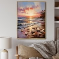 thumbnail image 1 of Designart "Seashell expressionist Shores" Animals Floater Framed Canvas Print, 1 of 7