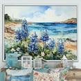 thumbnail image 1 of Designart "Seashore Blue Bonnets I" Blue Bonnets Floater Framed Canvas Prints, 1 of 5