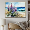 thumbnail image 1 of Designart "Seashore Blue Bonnets II" Blue Bonnets Floater Framed Wall Decor, 1 of 5