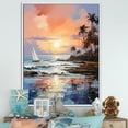 thumbnail image 1 of Designart "Seashore Remembrance" Beach Floater Framed Wall Decor, 1 of 5