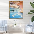 thumbnail image 1 of Designart "Seashore Remembrance I" Beach Floater Framed Canvas Art Print, 1 of 5