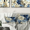 thumbnail image 1 of Designart "Seaside Floral Bliss" Floral Printed Throw Pillow, 1 of 5
