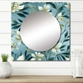 thumbnail image 1 of Designart "Seaside Leaf Symphony III" 0 Green Large Square Mirror - Square Bedroom Mirror Printed Wall Decor - Tropical Square Printed Wall Mirror Art, 1 of 5