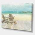 thumbnail image 1 of Designart 'Seaside Morning no Window' Coastal gallery-wrapped Canvas, 1 of 3
