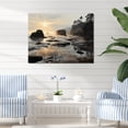 thumbnail image 1 of Designart "Seaside Reflections Beach Photo III" Nautical & Beach Canvas Art Print, 1 of 5