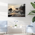 thumbnail image 1 of Designart "Seaside Reflections Beach Photo III" Nautical & Beach Floater Framed Canvas Art Print, 1 of 7