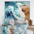 thumbnail image 1 of Designart "Seaside Reflections Beach Photo X" Nautical & Beach Floater Framed Wall Art Living Room, 1 of 7