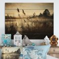 thumbnail image 1 of Designart "Seaside Reflections Beach Photo XII" Landscapes Print on Natural Pine Wood, 1 of 5