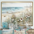 thumbnail image 1 of Designart "Seaside Wildflower Beauty I" Wildflowers Floater Framed Canvas Prints, 1 of 5