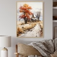thumbnail image 1 of Designart "Seasonal Farmhouse II" Landscape & Nature Floater Framed Canvas Art Print, 1 of 7