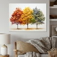 thumbnail image 1 of Designart "Seasonal Tapestry Orange Yellow Maple Tree I" Floral Wall Art Living Room, 1 of 5