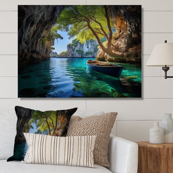 Designart "Secrets of Zakynthos, Greece I" Greece Canvas Wall Art