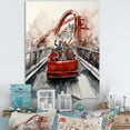 thumbnail image 1 of Designart "Seekers Delight Rollercoaster Thrill wall art III" Cityscapes Wall Art Print, 1 of 5