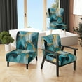 thumbnail image 1 of Designart "Segment Layers of Marbled Rock" Upholstered Fractals Accent Chair and Arm Chair, 1 of 5