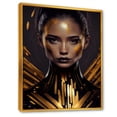 thumbnail image 1 of Designart Sensual Liquid Gold Woman I Floating Frame Wall Art, 1 of 5
