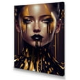 thumbnail image 1 of Designart Sensual Liquid Gold Woman VI Canvas Wall Art, 1 of 5