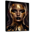 thumbnail image 1 of Designart Sensual Liquid Gold Woman VII Floating Frame Wall Art, 1 of 5