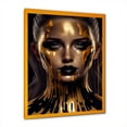 thumbnail image 1 of Designart Sensual Liquid Gold Woman VII Framed Wall Art, 1 of 5