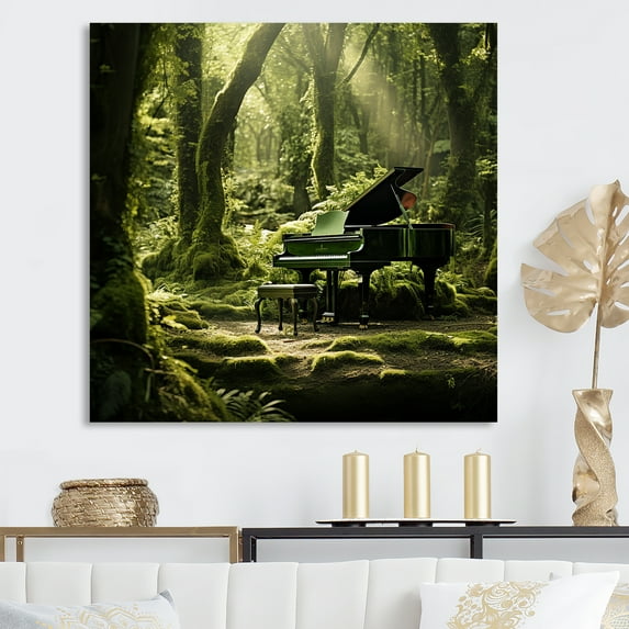 Designart "Serenade In The Piano Forest" Music Canvas Prints