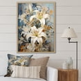 thumbnail image 1 of Designart "Serenade Of Dreamy Lilies III" Lilies Floater Framed Wall Decor, 1 of 5