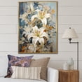thumbnail image 1 of Designart "Serenade Of Dreamy Lilies III" Lilies Floater Framed Wall Decor, 1 of 5