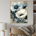 thumbnail image 1 of Designart "Serenade With A Blue And White Poppy Bouquet" Poppy Floater Framed Canvas Prints, 1 of 5