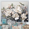 thumbnail image 1 of Designart "Serenading Beige Magnolias Whispers I" Magnolias Canvas Wall Art, 1 of 7