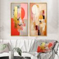 thumbnail image 1 of Designart "Serendipitous Circular Geometric Serenity I" Modern Geometric Framed Wall Art Set Of 2 - Modern Gold Gallery Wall Frame Set For Home Decor, 1 of 6