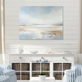 thumbnail image 1 of Designart "Serene Beach Horizon In Soft Colors I" Coastal Minimalism Canvas Prints, 1 of 7