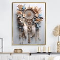 thumbnail image 1 of Designart "Serene Beige And Blue Dreamcatcher" Dream catcher Floater Framed Canvas Prints, 1 of 5