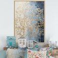 thumbnail image 1 of Designart "Serene Beige-Blue Arboreal Blend" Landscape Trees Floater Framed Wall Art Living Room, 1 of 1