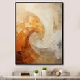 thumbnail image 1 of Designart "Serene Beige Pottery Spirals II" Abstract Spirals Floater Framed Wall Art Prints, 1 of 5