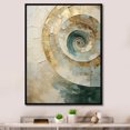 thumbnail image 1 of Designart "Serene Beige Pottery Spirals III" Abstract Spirals Floater Framed Canvas Prints, 1 of 5