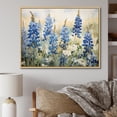 thumbnail image 1 of Designart "Serene Blue Bonnets Field IV" Blue Bonnets Floater Framed Wall Decor, 1 of 5