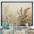 thumbnail image 1 of Designart "Serene Botanical Minimalism In Beige" Plants Floater Framed Canvas Art Print, 1 of 5