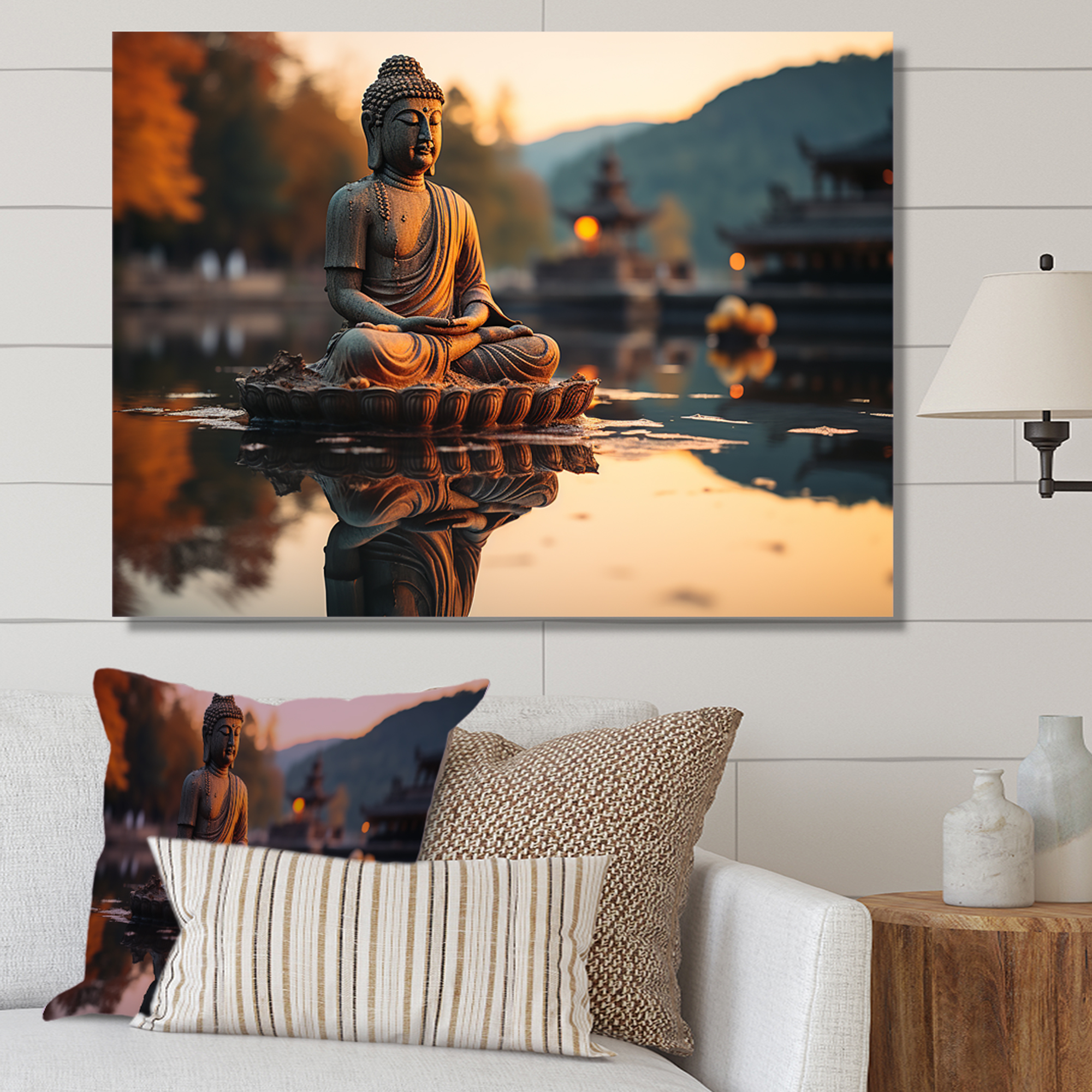 Designart "Serene Buddha Zen Tranquility IV" Spiritual Wall Art