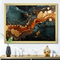 thumbnail image 1 of Designart "Serene Dream Gold and Green Abstract Marble III" Abstract Framed Wall Art Decor - Modern Gold Abstract Marble Entryway Framed Wall Art, 1 of 6