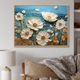 thumbnail image 1 of Designart "Serene Floral Breeze III" Flower Floater Framed Canvas Prints, 1 of 5