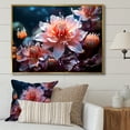 thumbnail image 1 of Designart "Serene Harmony In Pink Floral Petals" Flowers Floater Framed Wall Art Prints, 1 of 5