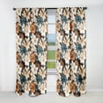 thumbnail image 1 of Designart "Serene Monochrome Tropics I" Tropical Blackout Curtain Single Panel, 1 of 4