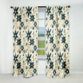 thumbnail image 1 of Designart "Serene Nomad Dreams" Geometric Blackout Curtain Panels, 1 of 4