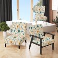 thumbnail image 1 of Designart "Serene Nomad Dreams II" Beige Botanical Upholstered Accent Chair - Bohemian & Eclectic Arm Chair For Bedroom, 1 of 1