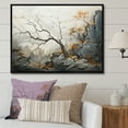thumbnail image 1 of Designart "Serene Riverbank Retreat II" Landscape Forest River Floater Framed Canvas Prints, 1 of 5