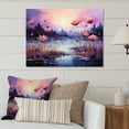 thumbnail image 1 of Designart "Serene Riverside in Pink and Purple I" Lakes & Rivers Metal Wall Decor, 1 of 5