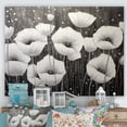 thumbnail image 1 of Designart "Serene Silver Tones In Grey Poppies" Poppies Canvas Prints, 1 of 7