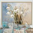 thumbnail image 1 of Designart "Serene Snowdrop Palette II" Snowdrops Floater Framed Canvas Art Print, 1 of 5
