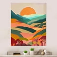 thumbnail image 1 of Designart "Serene Sun-Drenched Elegance I" Minimalism Landscape Metal Art Print, 1 of 5
