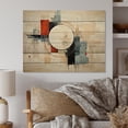 thumbnail image 1 of Designart "Serene Zen Yoga in Pastel IV" Abstract Print on Natural Pine Wood, 1 of 5